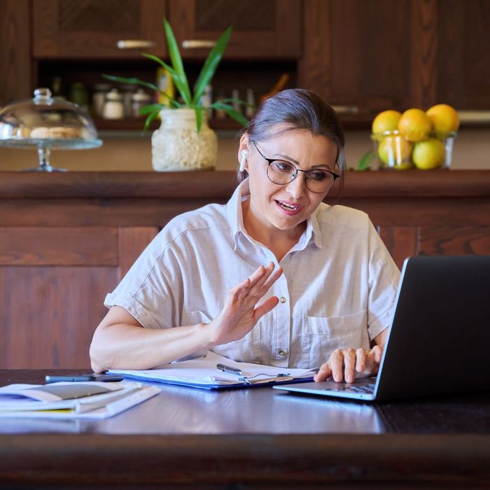 woman on a video call