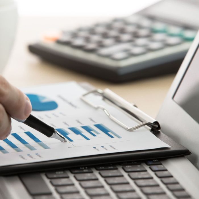 going over financials